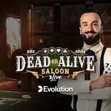 Dead or Alive: Saloon by Evolution, showcased at wishwincasino.gr – game logo