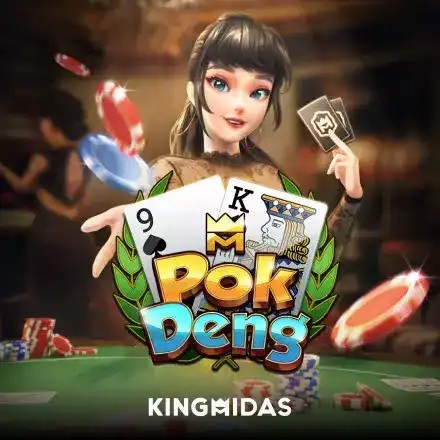 Kingmaker Pok Deng online game logo by King Midas on wishwincasino.gr